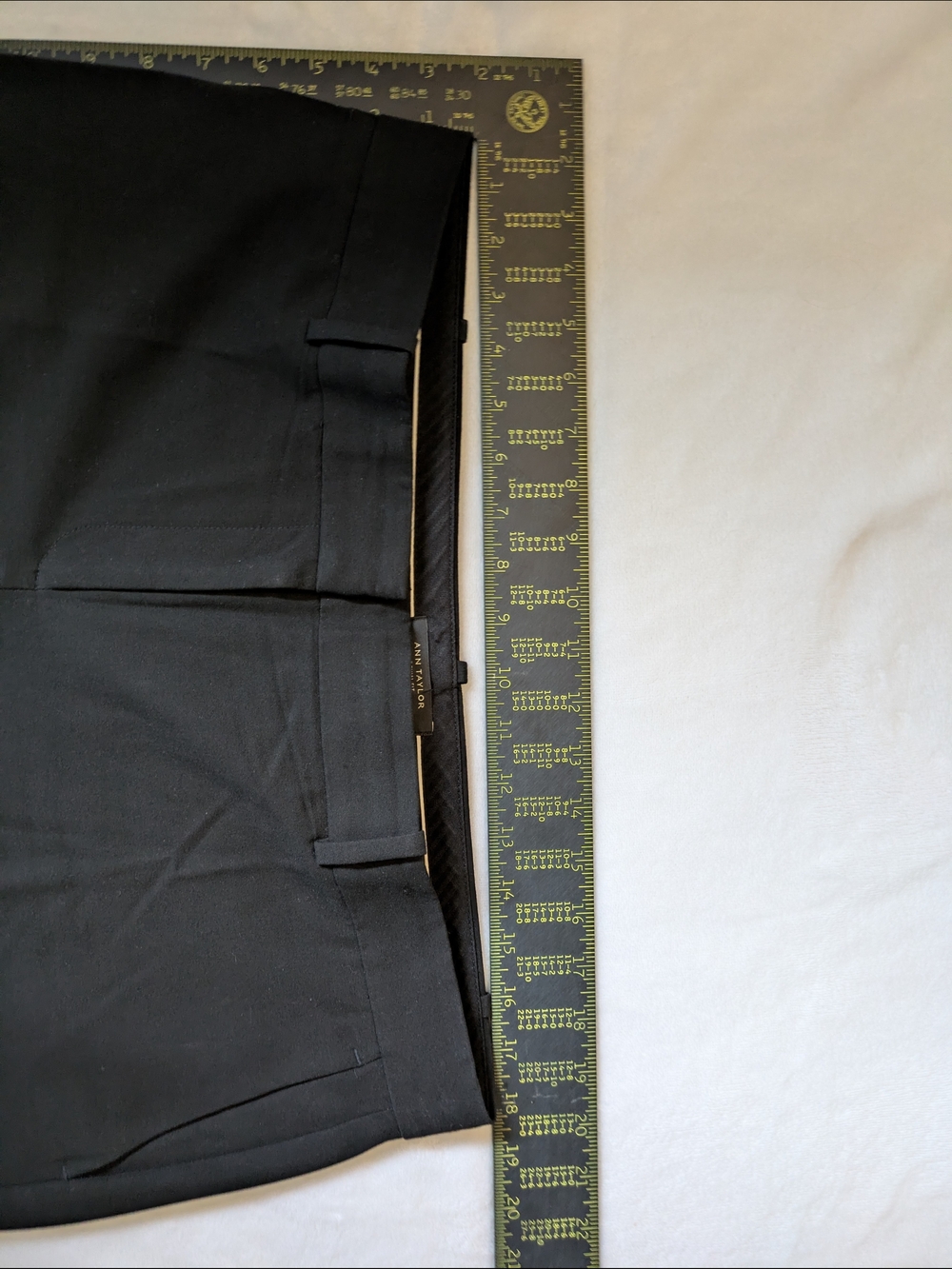 Ann Taylor Devin Fit Black Straight-Leg Dress Trousers - Picture 2 of 6